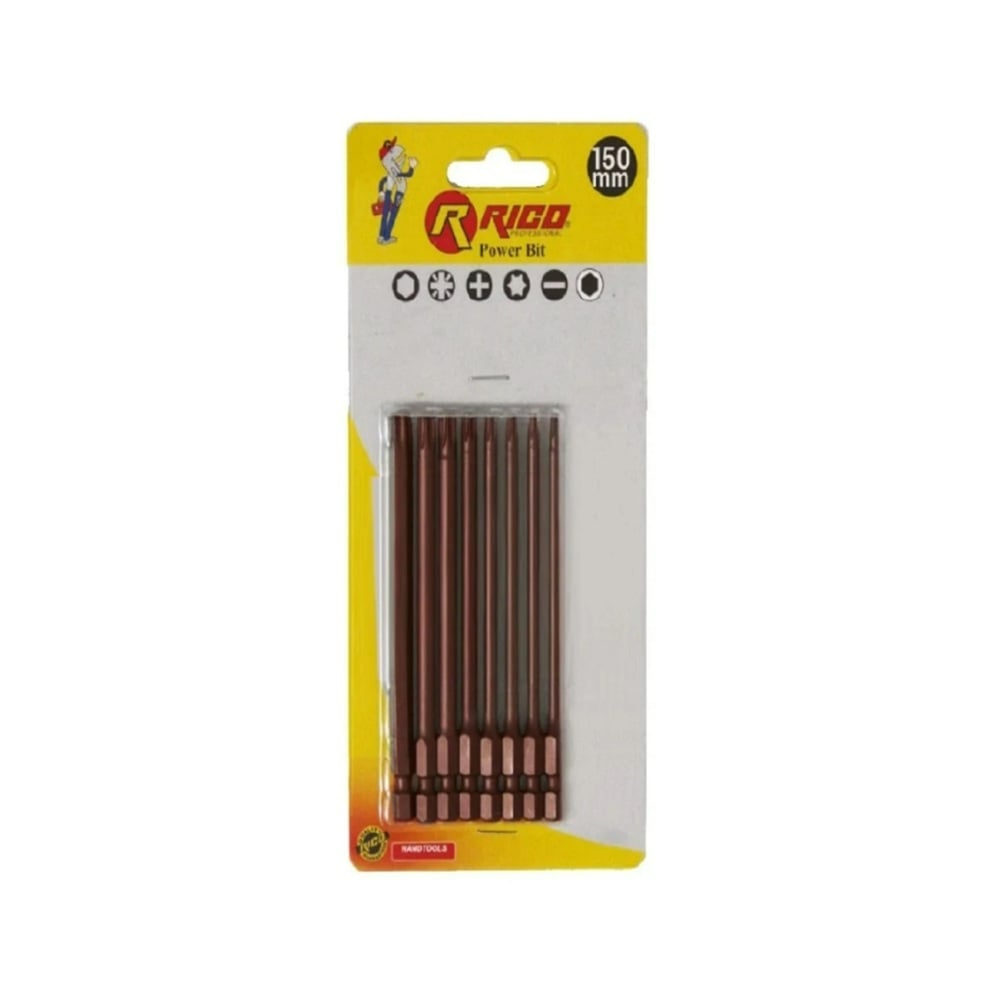RICO Vidalama Torx Bits Uç Seti Uzun 150 mm 8 Parça