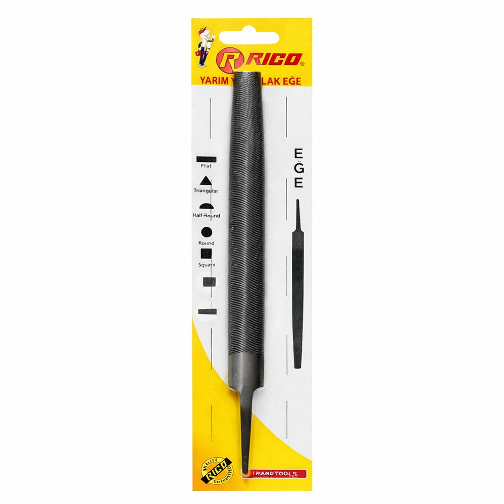 RICO Yarım Yuvarlak Eğe Bilisterli 6 mm