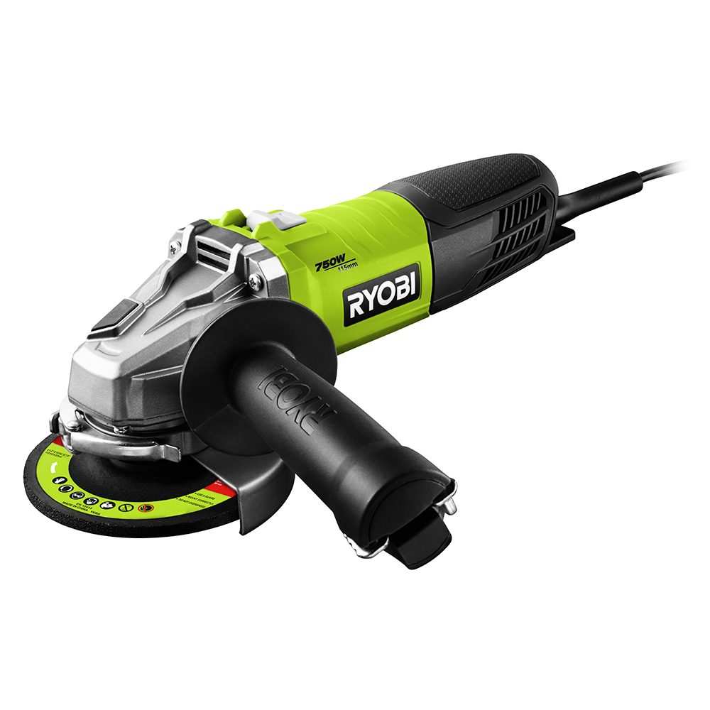 RYOBI RAG750 Avuç Taşlama Makinesi 750W 115 mm