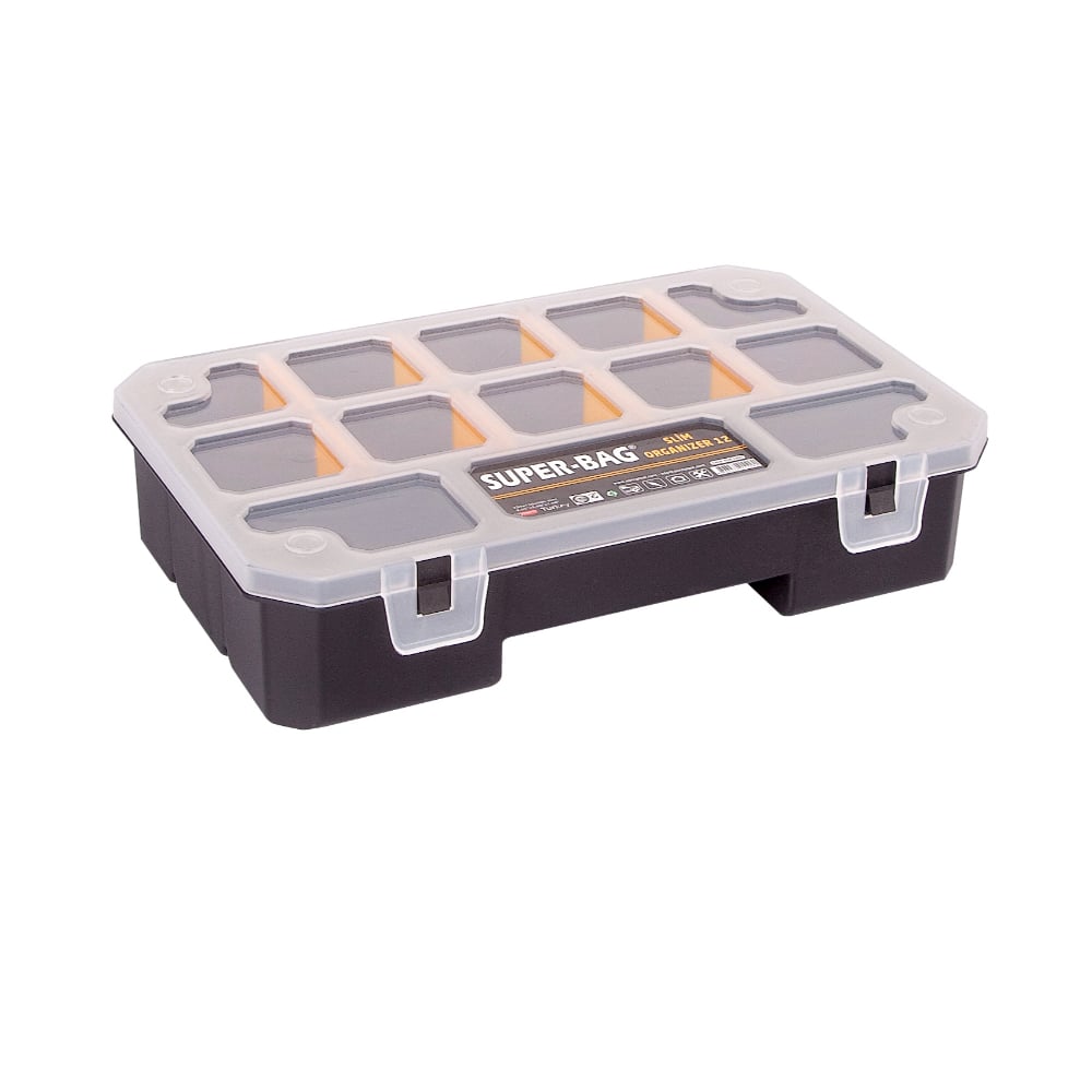 Süper Bag ASR-2097 Slim Organizer Malzeme Kutusu 12 Bölmeli