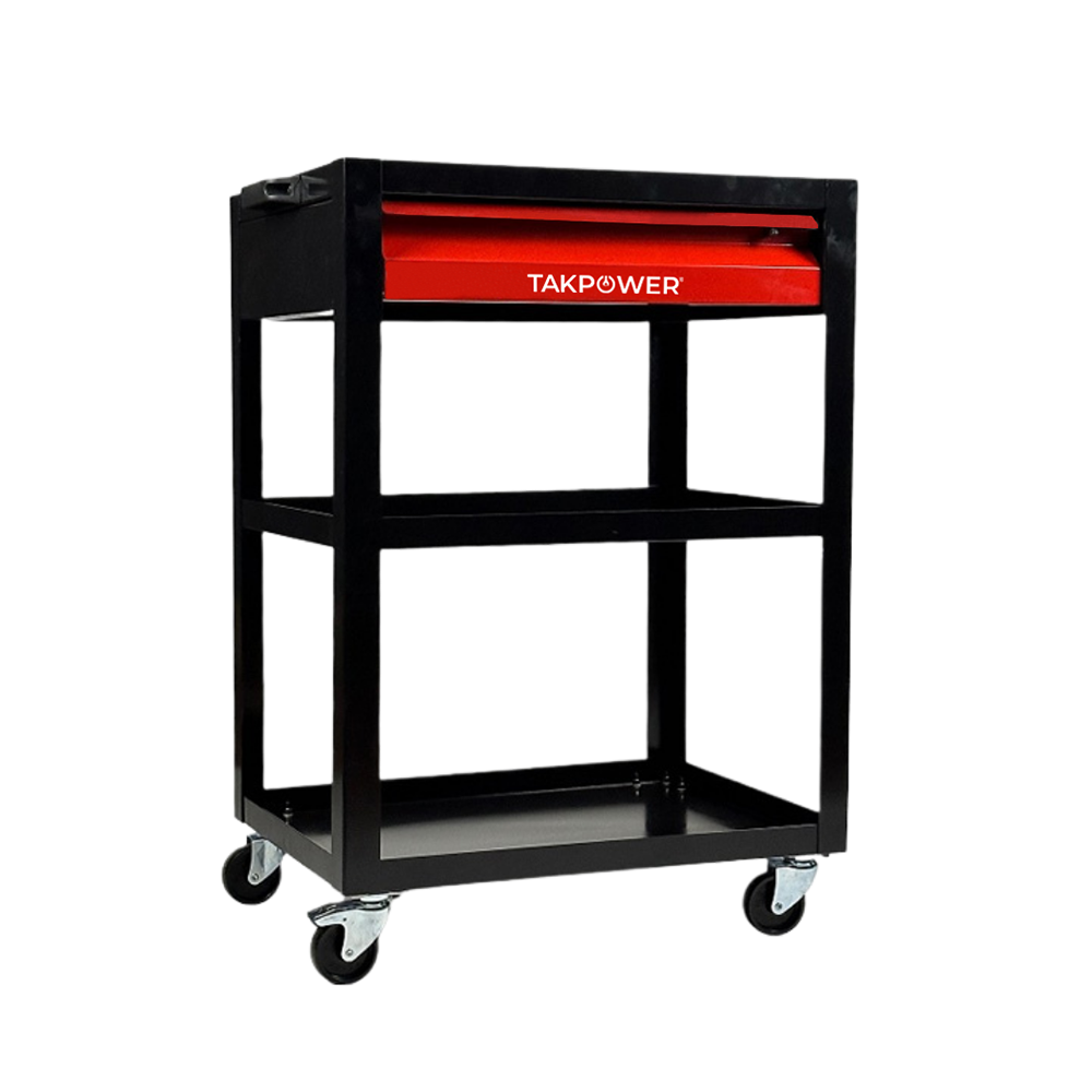 TAKPOWER TAR4408 3 Gözlü 1 Çekmeceli Parça Taşıma Arabası