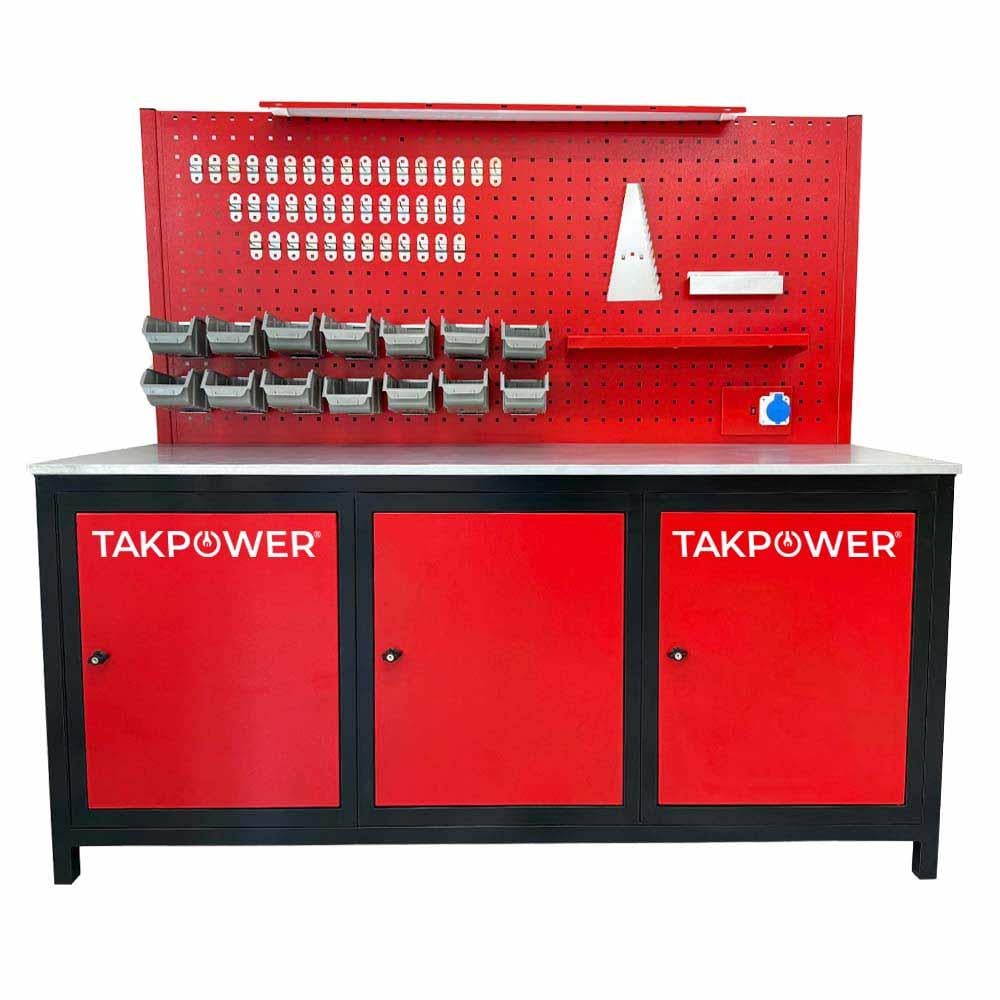 TAKPOWER TTR4413 2 Metre Takım Tezgahı 3 Dolaplı