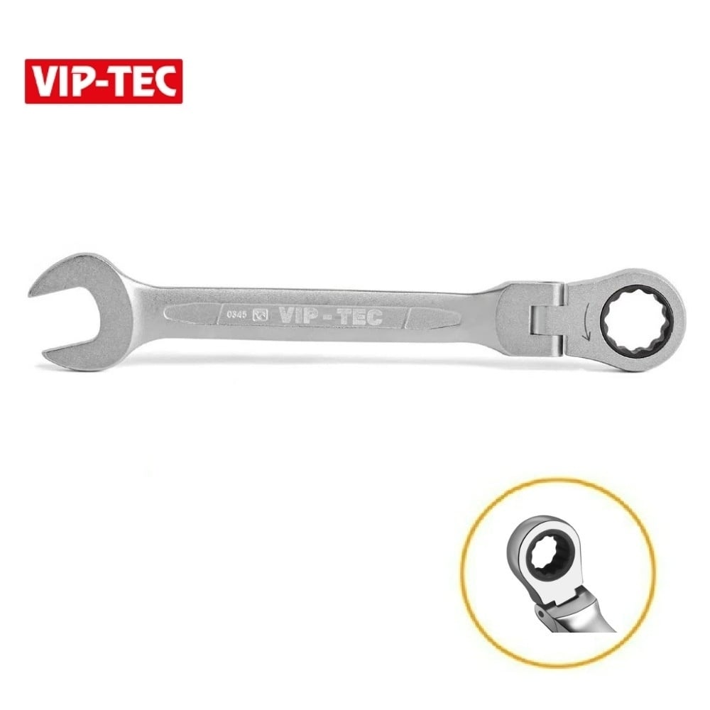 VIP-TEC Mafsallı Cırcır Kombine Anahtar 14 mm
