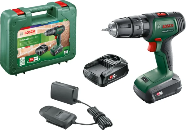 Bosch UniversalImpact 18 Akülü Darbeli Matkap Çift Akülü 06039D4102