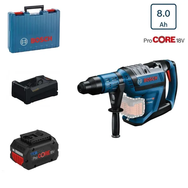 Bosch GBH 18V-45 C Tek Akülü Kırıcı Delici 8 Amper Plastik Çantalı
