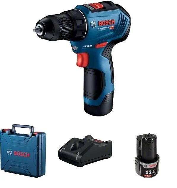 Bosch GSR 12V-30 12V Akülü Vidalama Makinesi 2x2 Ah 06019G9000