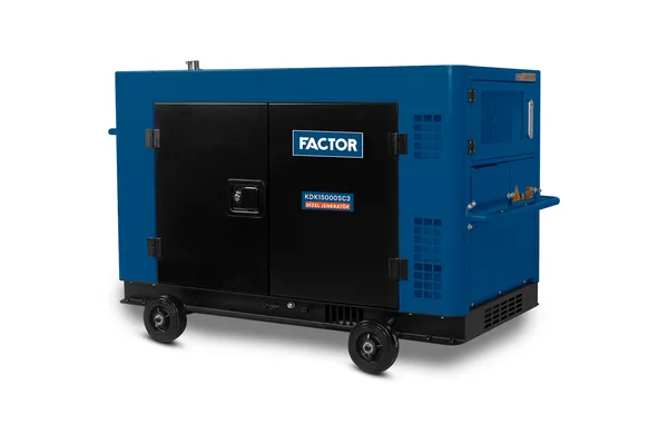 FACTOR Jeneratör KDK15000SC3 Dizel Jeneratör 12 kW/15 kVA Trifaze