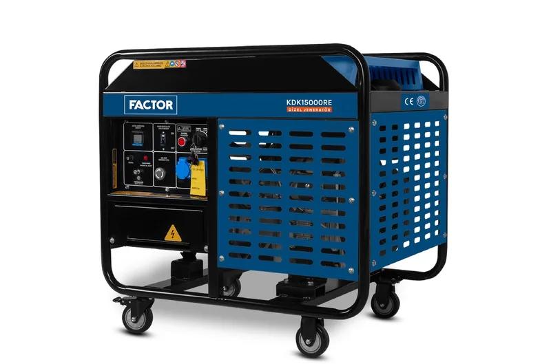 FACTOR KDK15000RE 15 kVA Dizel Monofaze Jeneratör