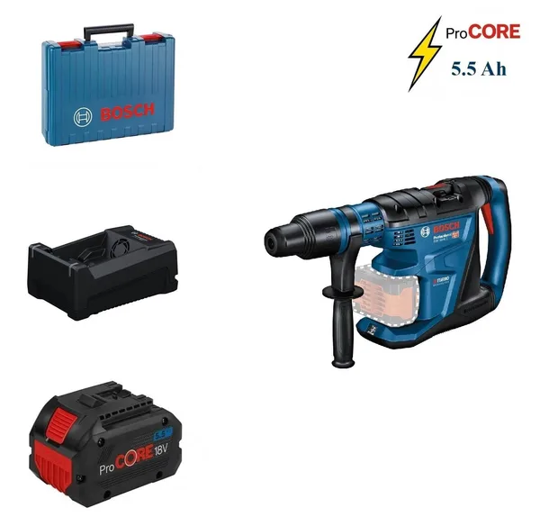 Bosch GBH 18V-40 C 1x5,5 Ah ProCORE Akülü Kırıcı Delici