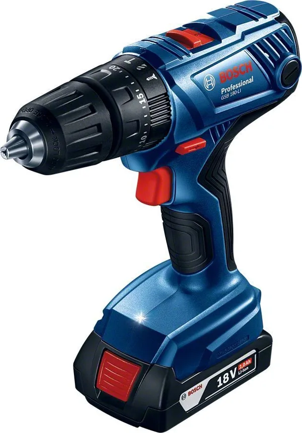 Bosch GSB 180-LI (2x2.0Ah) Akülü Darbeli Matkap 06019F8307