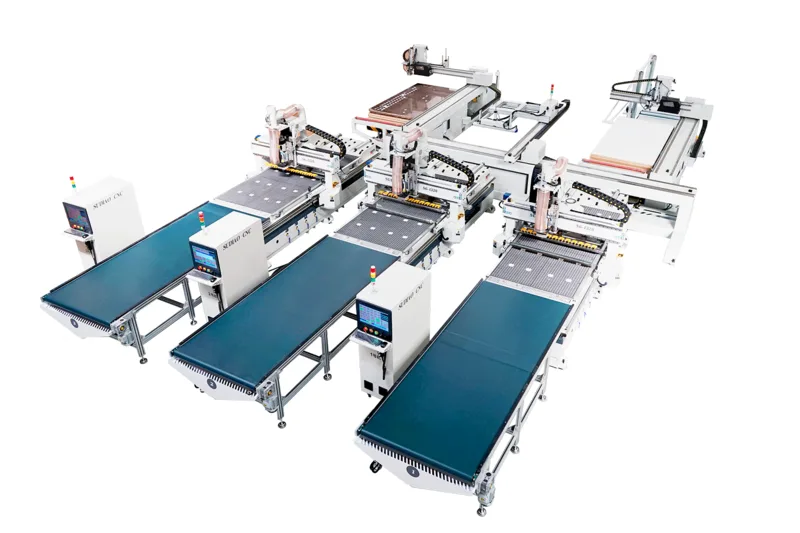 3’LÜ Düz Tabla CNC Hat Hücresi