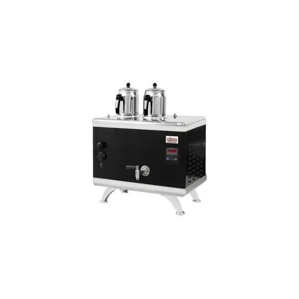 Ateşe Titanium Compact Akıllı Statik Çay Kazanı Gazlı Elektrikli 2 Demlikli