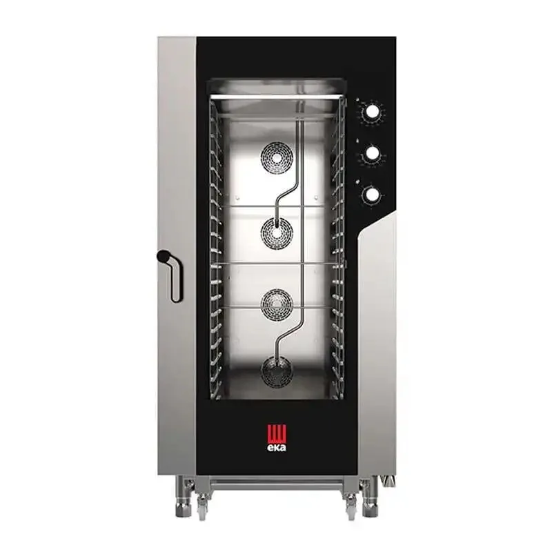 Eka Konveksiyonlu Elektromekanik Fırın Nemlendirmeli Gn 1/1 20 Tepsi Kapasiteli Elektrikli MKF-2011S