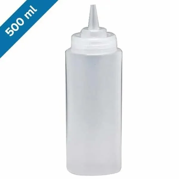 Gurmeaid Fişek Sosluk, Şeffaf, Geniş, 500 ml