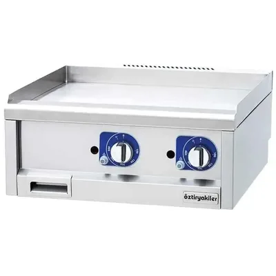 Öztiryakiler 600 Seri Set Üstü Grill Plate Düz Gazlı 60*60*26