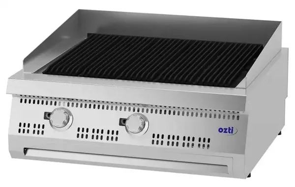 Öztiryakiler 700 Seri ODG 8070 E V2 Döküm Izgara 80x70x30 cm Gazlı