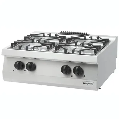 Öztiryakiler 700 Seri OSOG 8070 LP Dörtlü Set Üstü Ocak 80x70x28 cm Gazlı
