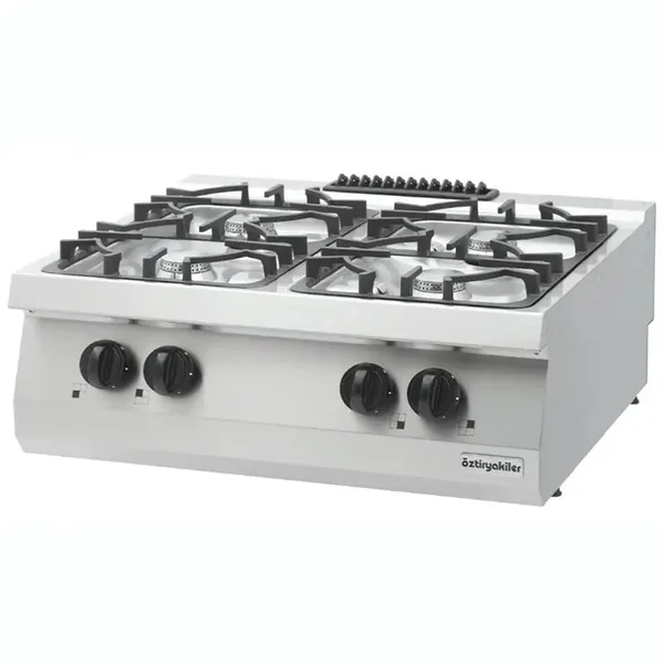 Öztiryakiler 700 Seri OSOG 8070 LS Dörtlü Set Üstü Ocak 80x70x28 cm Gazlı