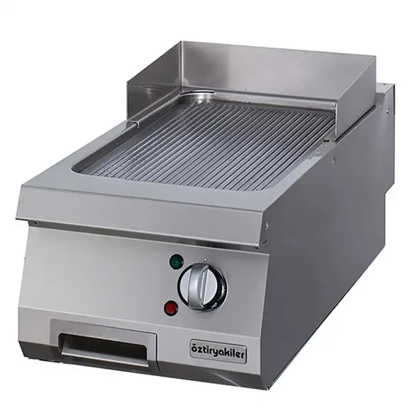 Öztiryakiler 700 Seri Set Üstü Grill Plate Oluklu Elektrikli 40*70*30