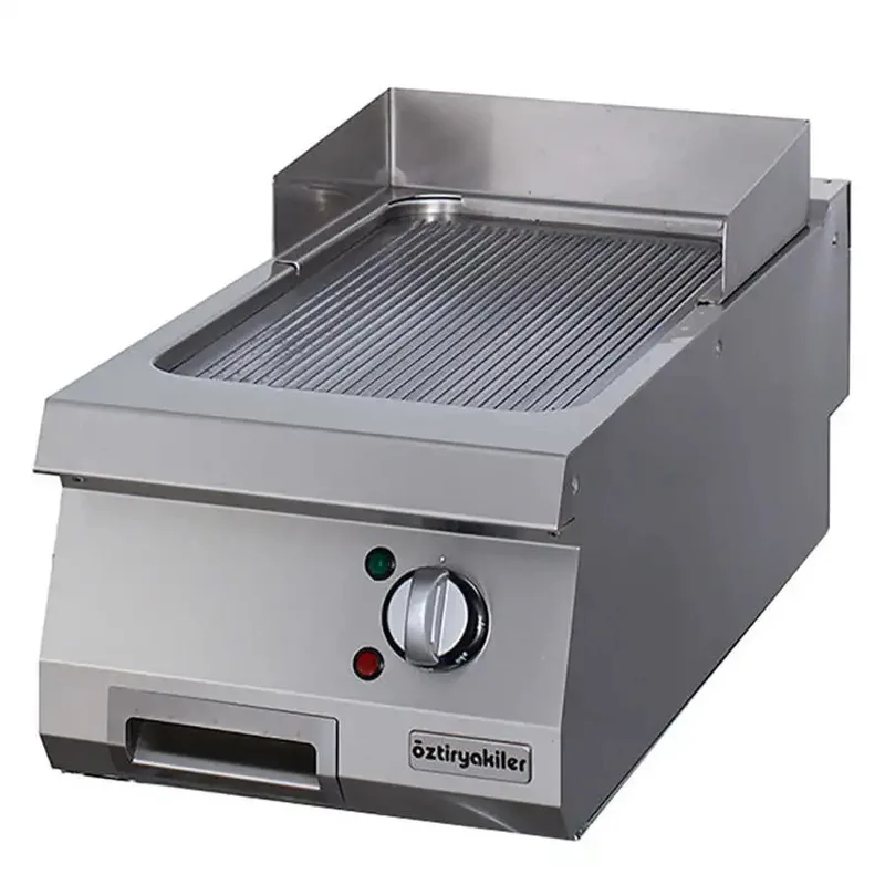 Öztiryakiler 700 Seri Set Üstü Grill Plate Oluklu Elektrikli 40*70*30