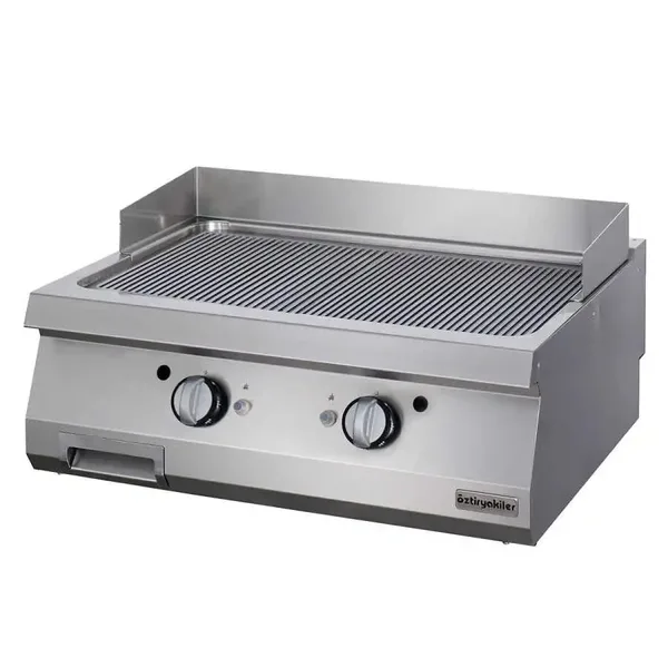 Öztiryakiler 700 Seri Set Üstü Grill Plate Oluklu Gazlı 80*70*30