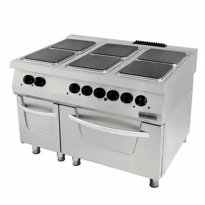 Öztiryakiler 900 Seri Kuzine Fırınlı Elektrikli 6 Kare Plate 120*90*85