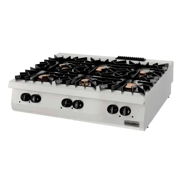 Öztiryakiler 900 Seri Set Üstü 6 Lı Ocak Gazlı 120*90*30
