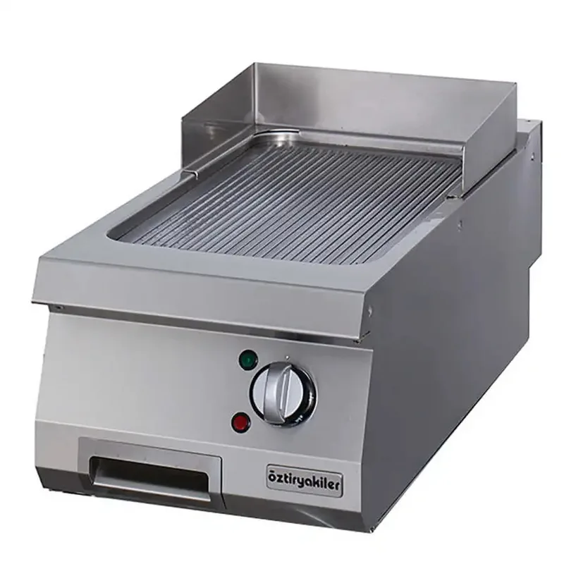 Öztiryakiler 900 Seri Set Üstü Grill Plate Oluklu Elektrikli 40*90*30