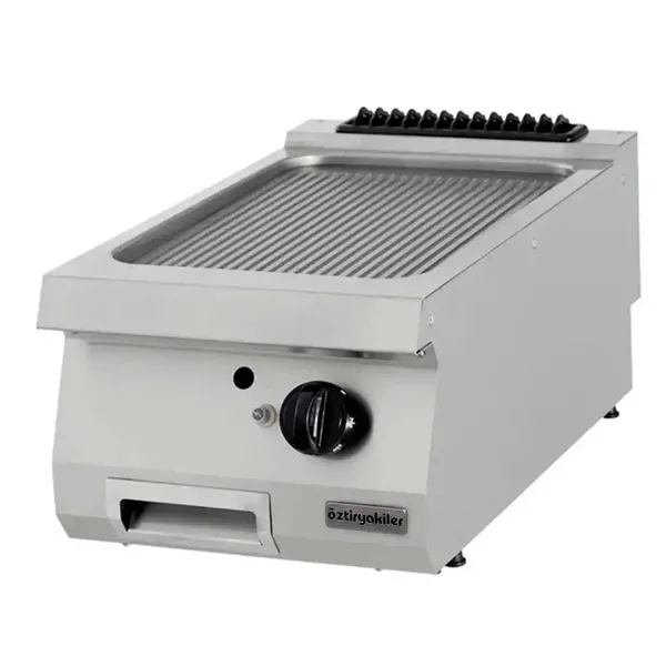 Öztiryakiler 900 Seri Set Üstü Grill Plate Oluklu Gazlı 40*90*30