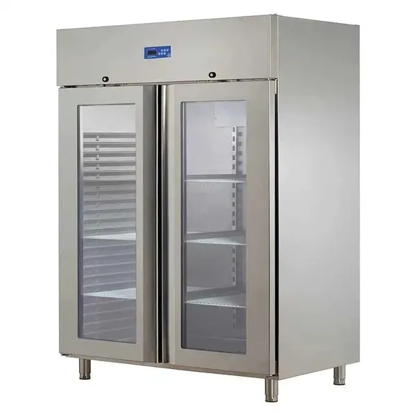 Öztiryakiler Çift Cam Kapılı Buzdolabı, 304 Kalite, GN 1200 NMV Model