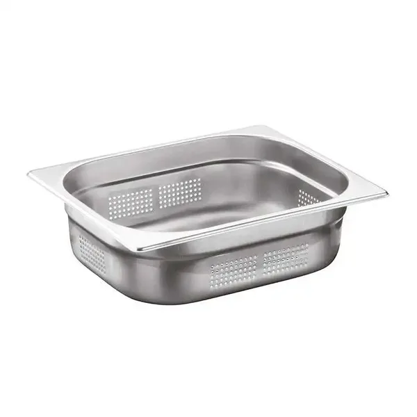 Öztiryakiler Gastronorm Küvet, Delikli, Standart, GN 1/2, 32.5x26.5x10cm