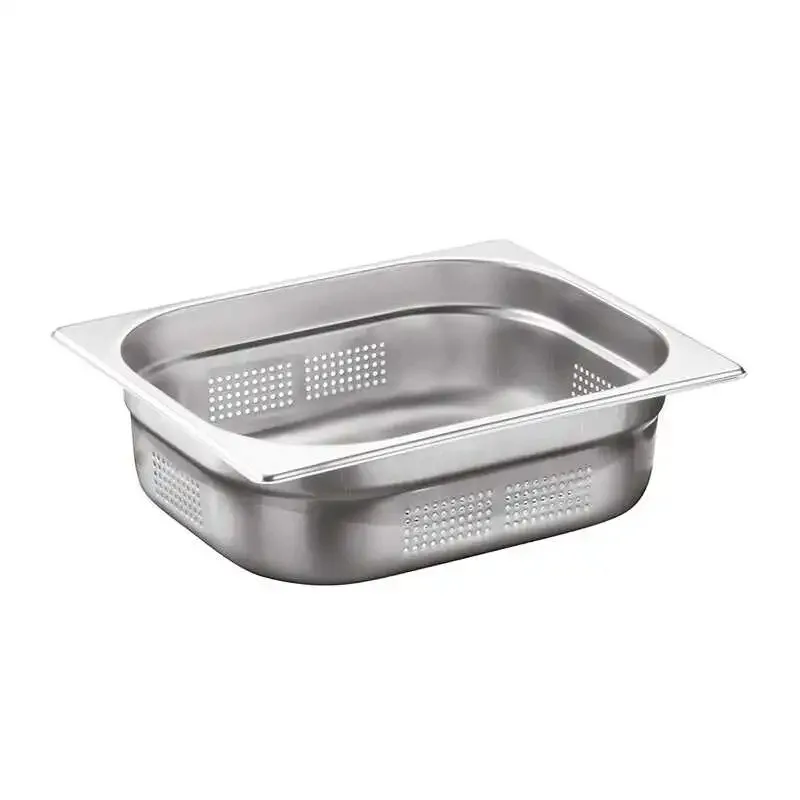 Öztiryakiler Gastronorm Küvet, Delikli, Standart, GN 1/2, 32.5x26.5x15cm