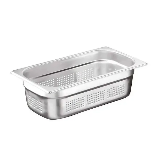 Öztiryakiler Gastronorm Küvet, Delikli, Standart, GN 1/3, 32.5x17.6x2 cm