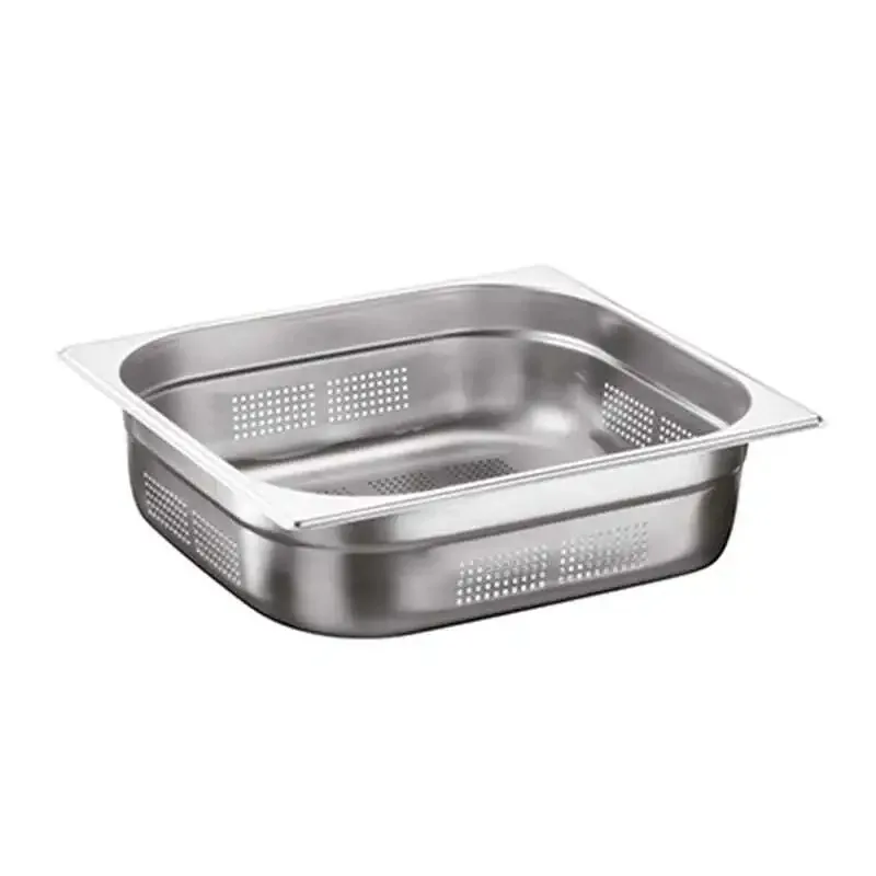Öztiryakiler Gastronorm Küvet, Delikli, Standart, GN 2/3, 35.4x32.5x6.5