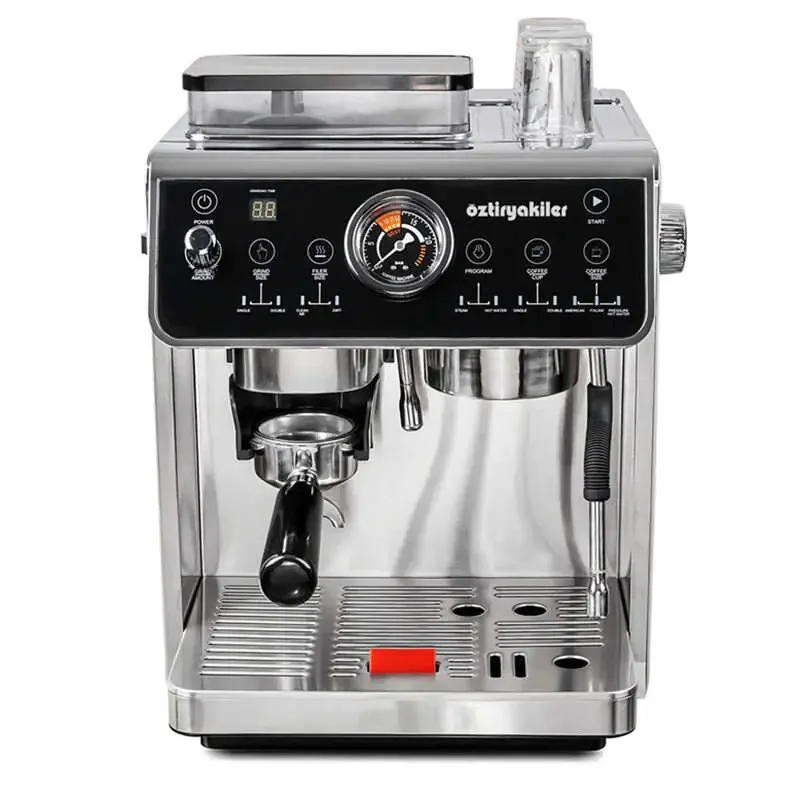 Öztiryakiler Mini Barista Espresso Kahve Makinesi Kahve Değirmenli Tek Gruplu