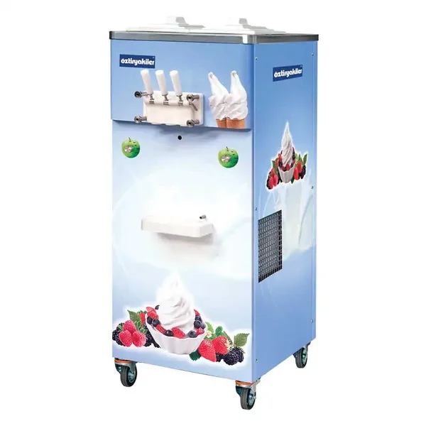 Öztiryakiler OEF4000 Dondurma Makinesi 3 Kollu 2x8 Lt