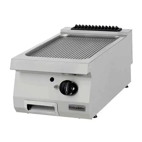 Öztiryakiler OGG 4070 N Grill Plate Oluklu Gazlı 40x70x30 cm Sert Krom Kaplı
