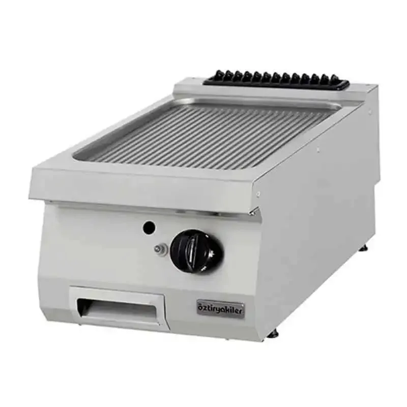 Öztiryakiler OGG 4070 N Grill Plate Oluklu Gazlı 40x70x30 cm Sert Krom Kaplı
