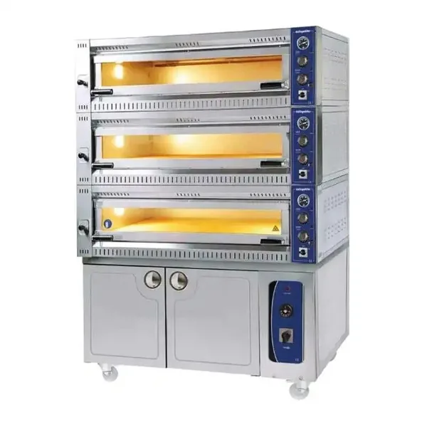Öztiryakiler PROFI 10570 TE-3 Pide Pizza Lahmacun Fırını 3 Katlı Mayalama Kabinli
