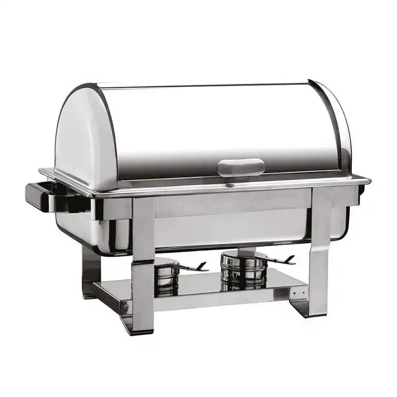 Öztiryakiler Rolltop Kapaklı Chafing Dish İçiçe Geçen Ayaklı