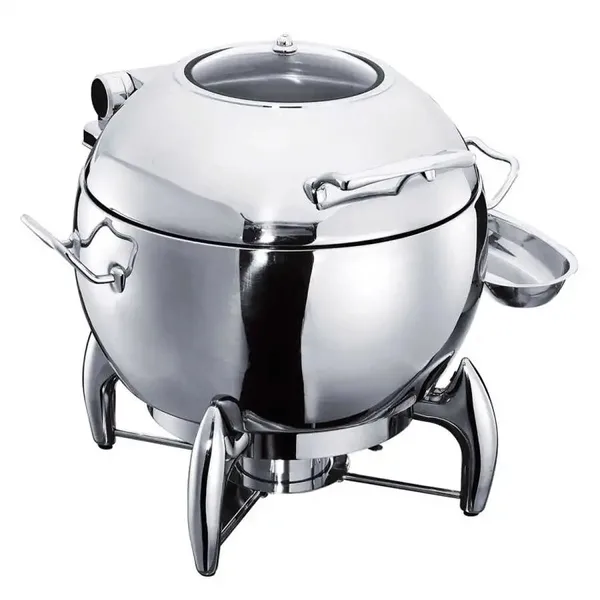 Öztiryakiler Yuvarlak Standlı Chafing Dish Çorbalık, 11 Lt