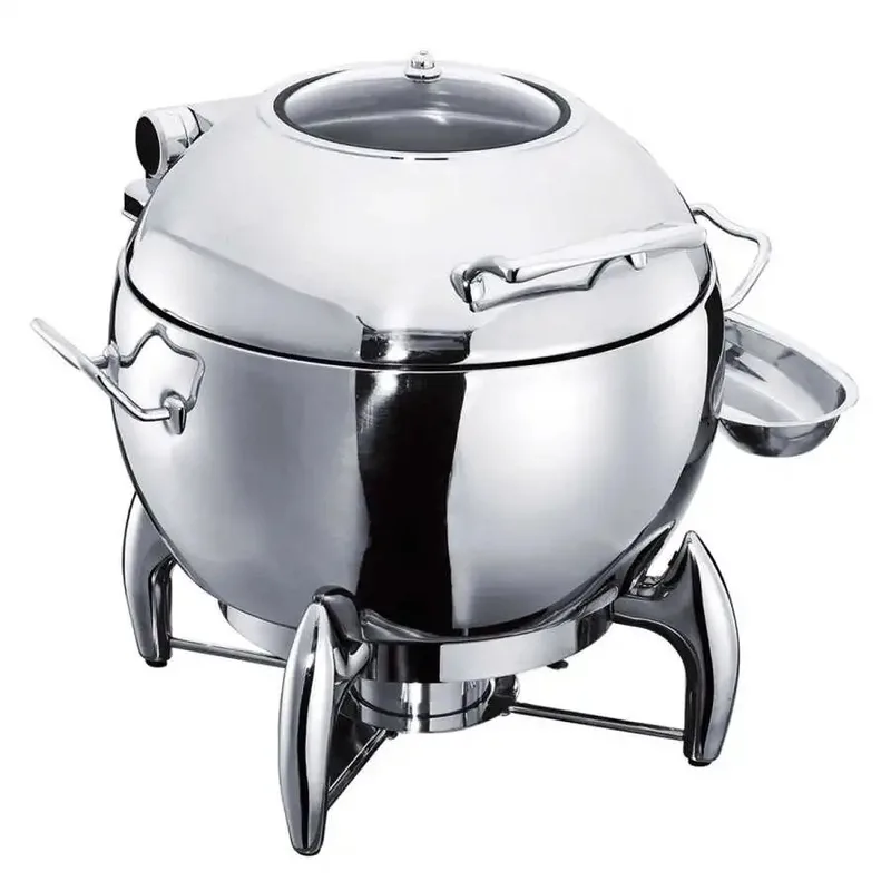 Öztiryakiler Yuvarlak Standlı Chafing Dish Çorbalık, 11 Lt