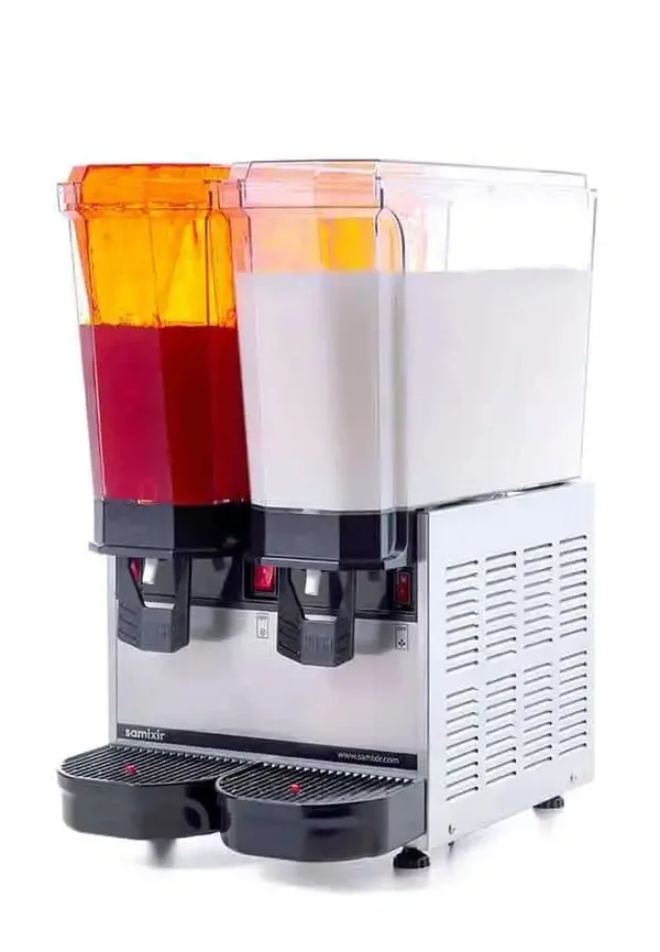 Samixir Klasik Twin 20+20 Lt Fıskiyeli Karıştırıcılı Soğuk İçecek Dispenseri