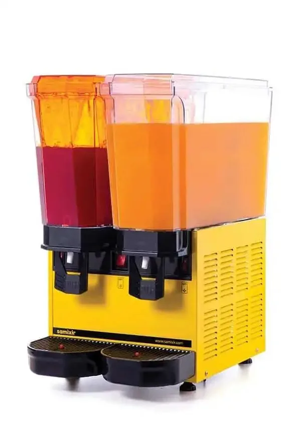 Samixir Klasik Twin 20+20 Lt Fıskiyeli Karıştırıcılı Soğuk İçecek Dispenseri