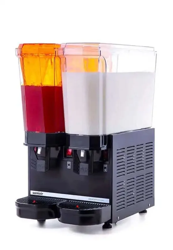 Samixir Klasik Twin 20+20 Lt  Fıskiyeli Karıştırıcılı Soğuk İçecek Dispenseri