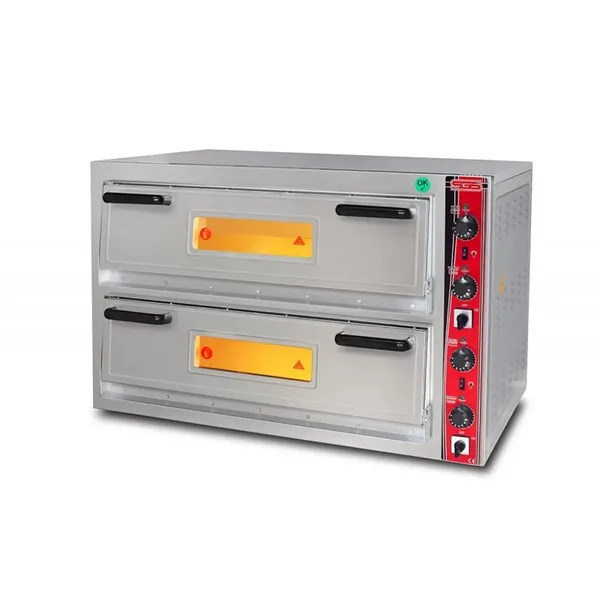 SGS PO / 6292 DE Çift Katlı Pizza Fırını Elektrikli 6+6 Pizza Ø