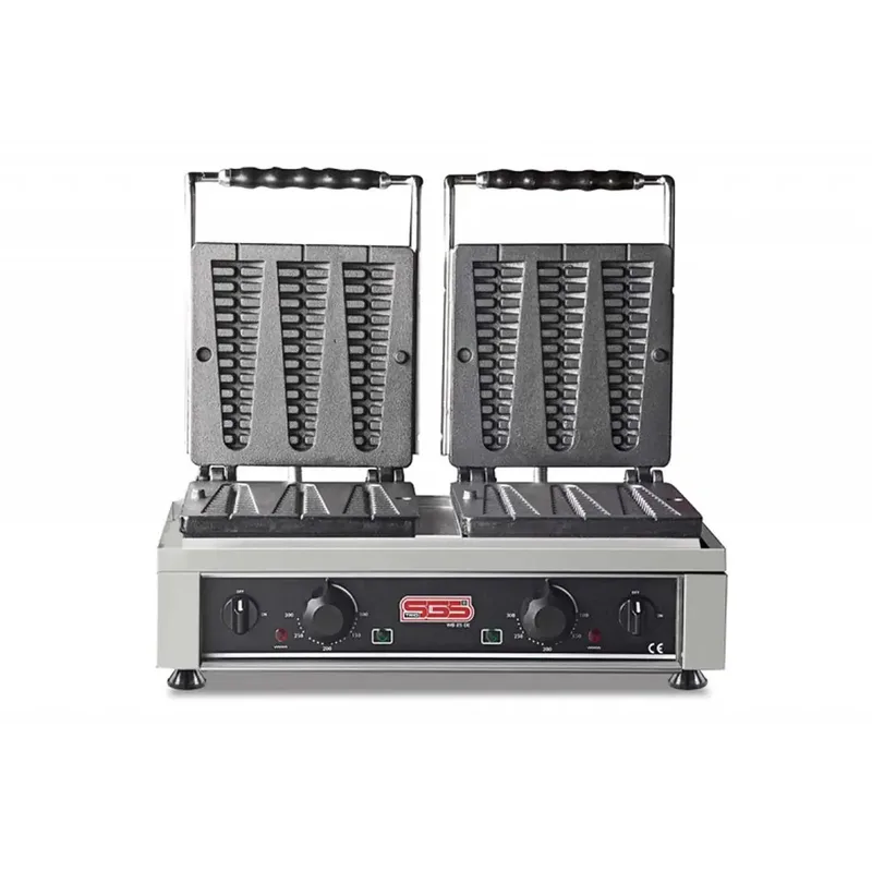 SGS WF 25 DE İkili Çubuk Waffle Makinesi 21 cm