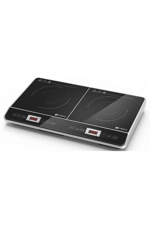 Vosco VALP-DIC126 İkili İndüksiyon Ocak, 60.5x36x6.4 cm, Elektrikli