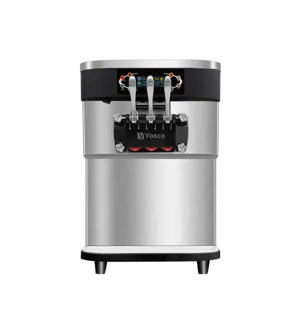 Vosco VBT-32T PRO 3 Kollu Soft Dondurma Makinesi, 32 Lt