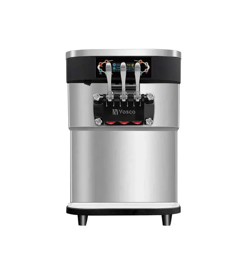 Vosco VBT-32T PRO 3 Kollu Soft Dondurma Makinesi, 32 Lt